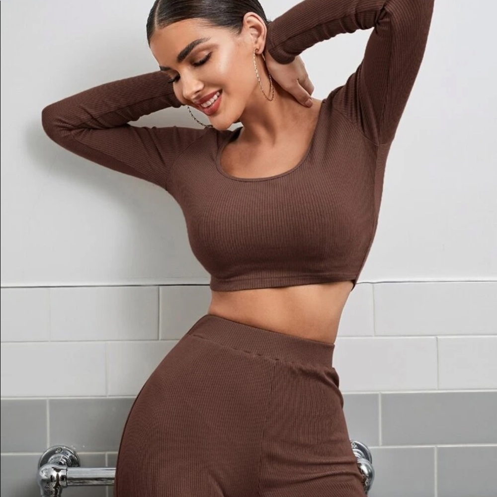 Brown 2 piece